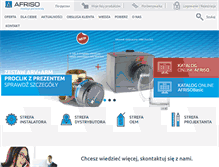Tablet Screenshot of afriso.pl