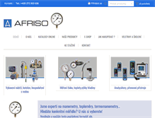 Tablet Screenshot of afriso.cz
